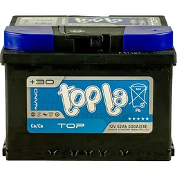 Акумулятор автомобільний Topla 62 Ah/12V TOP Euro (118 662) - мініатюра 2