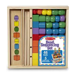 Розвиваючий набір дерев'яних намистин Melissa & Doug Послідовність і відповідність (MD570) - мініатюра 4