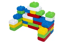 Конструктор блоковий 115/26 "Mega Brick №3" 30 елементів (4 кнопки 10 шт, 8 кнопок 20 шт) BAMSIC - мініатюра 5