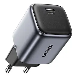 Блок зарядний адаптер Ugreen CD319 Nexode 30W мережеве зарядне темно сіре