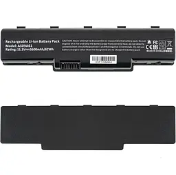 Акумулятор Acer AS09A61 Aspire 5334, 5732Z, 7315, TravelMate 4335, Gateway ID56, ID58, NV52, NV53, NV54, NV56, NV58, NV59 11.1V 5600 mAh Black