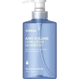 Шампунь Kundal Airy Volume Hyaluron Shampoo Blossom Breeze Квітковий бриз 500 мл