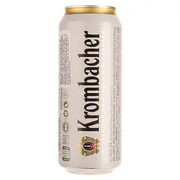 Пиво Krombacher Pils, світле, фільтроване, з/б, 4,8%, 0,5 л - мініатюра 2