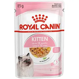 Набір вологого корму для кошенят Royal Canin Kitten Instinctive шматочки в желе 1.02 кг (12 шт. х 85 г) - мініатюра 2