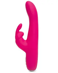 Вібратор-кролик Happy Rabbit Slimline Curve з тонким стволом, 24.1х3.4 см - мініатюра 2