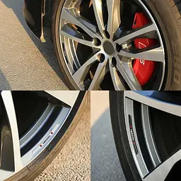 Емблема обода колеса Suzuki 4 шт Алюміній наклейка на диски на скотчі Сірі - мініатюра 4