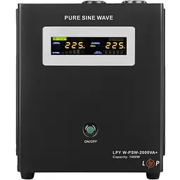 ДБЖ з правильною синусоїдою LogicPower 24V LPY- W PSW-2000VA+ 1400 Вт 10A/20A