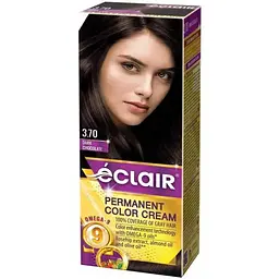 Крем-фарба ECLAIR для волосся 3.70 з олією OMEGA 9 Темний шоколад