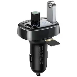 FM трансмітер Bluetooth модулятор Baseus S-09 2USB CCALL-TM01 чорний - мініатюра 5