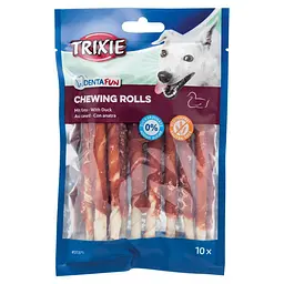 Ласощі для собак Trixie Палочка для чистки зубів з качкою Denta Fun 12 см 80 г (10 шт.)