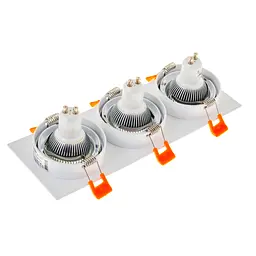 Світильник врізний поворотний Brille HDL-DT 109/3 MR16 WH 36-251 - мініатюра 9