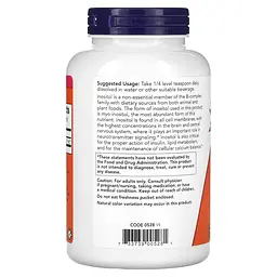 Інозитол NOW Inositol Powder, 227 грам для клітинного здоров’я - мініатюра 3