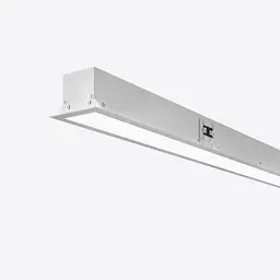 Вбудований лінійний світлодіодний світильник X-LED 50Вт сірий (985х42х45)