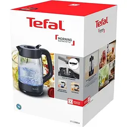 Чайник електричний Tefal Morning Glass Kettle 1.7 л чорний (KO2G08E0) - мініатюра 11