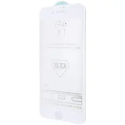 Захисне скло 5D Hard (full glue) (тех.пак) для Apple iPhone 7 / 8 / SE (2020) (4.7) Білий