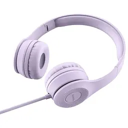 Навушники-гарнітура Hoco with mic Graceful Charm W21 бузкова - мініатюра 2