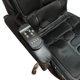 Вібромасажна накидка на крісло з підігрівом від мережі та прикурювача Robotic Cushion Massage - мініатюра 6