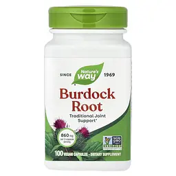 Лопух Burdock Root 100 рослинних капсул Nature's Way vit0005534
