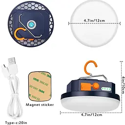Лампа павер-банк 9900 mAh LED 30W Tent Light (MOS-14) - мініатюра 2