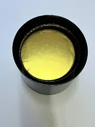 Набір круглих подарункових коробок 3 шт чорні з золотими кришками коробки для квітів та подарунків - мініатюра 3
