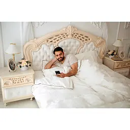 Постільна білизна MirSon Сатин Premium Corner Moko White 2х160х220 (2200001717664) - мініатюра 5