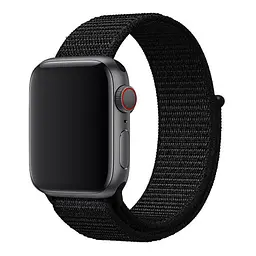 Ремінець Universal Nylon Apple Watch 41/Watch 40/Watch 38mm Black (37188_3610628)