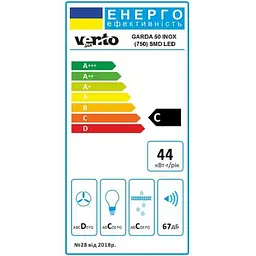 Витяжка кухонна VENTOLUX GARDA 50 INOX (750) SMD LED - мініатюра 7
