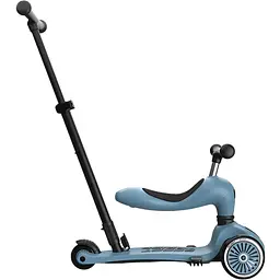 Самокат Scoot and Ride Highwaykick-1 Push and Go сіро-синій (SR-240527-STEEL)