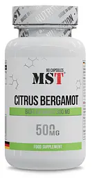 MST® Екстракт Цитрусового Бергамоту 500 мг - 90 капсул