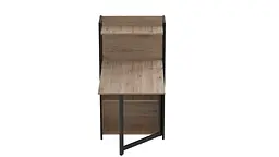 Стіл книжка з етажеркою Практик 1 Ferrum-decor 1200x640x990 Чорний метал ДСП Дуб Сан-Марино 16 мм (FRD-104612) - мініатюра 2