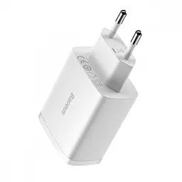 Мережевий зарядний пристрій Baseus Compact Charger 3U 17W 3USB White (CCXJ020102) [74464] - мініатюра 5