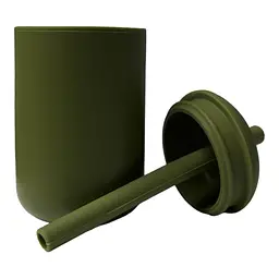 Поїльник-непроливайка oldbro 175 мл із трубочкою Olive - мініатюра 2