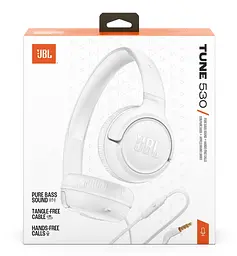 Гарнітура JBL TUNE 530 Білий (JBLT530WHT) (7225518) - мініатюра 10
