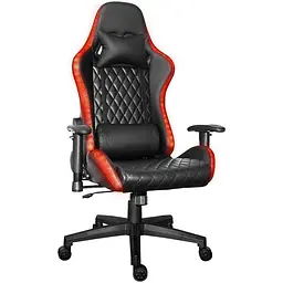 Ігрове крісло Xtrike Me Advanced Gaming Chair GC-907 RGB Black Red (GC-907) - мініатюра 3