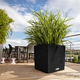Вазон Lechuza Cottage Cube, 12 л, мокко (15375) - мініатюра 8