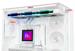 Система рідинного охолодження Lian Li HydroShift II LCD-S 360TL, White (G89.GHS2LCDS36TW.00) - мініатюра 3