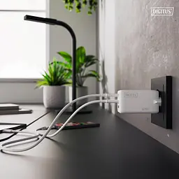 Зарядний пристрій 2xUSB-C, 1xUSB-A DIGITUS GaN 67W - мініатюра 2