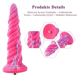 Фалоімітатор Hismith Silicone Dildo Monster Series 10.12″ для секс-машин - мініатюра 2