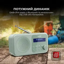 Радіоприймач Sharp DR-P420 Green - мініатюра 7
