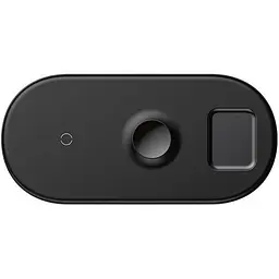Бездротовий зарядний пристрій Baseus Smart 3 в 1 (Phone + Watch + Pods) 18W WX3IN1-B01 Black - мініатюра 4