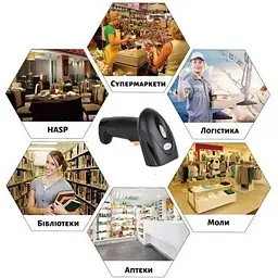 Сканер штрих-коду UKRMARK EV-B208 2D, Bluetooth, USB (900503) - мініатюра 5
