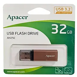 Флеш-накопичувач Apacer USB 3.2 Gen 1 AH25C 32GB Bronze - мініатюра 2