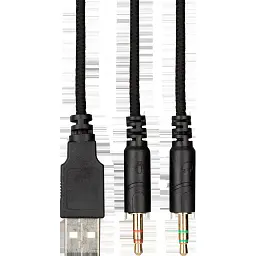 Навушники 2E HF Stereo HG330 Gaming LED black+ мікр UA (2E-HG330BK) - мініатюра 6