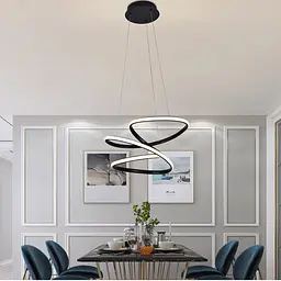 Світильник стельовий Miorro LED Frutto з пультом ДУ та APP 80W 500х450 мм чорний (51-313-018) - мініатюра 8