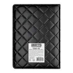 Щоденник недатований Buromax Donna Line A5 штучна шкіра/поролон 336 сторінок чорний (BM.20300-01) - мініатюра 2