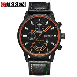 Годинник наручний Curren 8217 Black (18684) - мініатюра 2