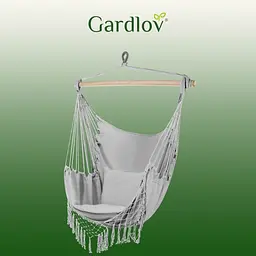 Гамак - бразильське крісло сірого кольору Gardlov 23671 - мініатюра 2