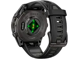 Спортивний годинник Garmin Fenix 8 43mm AMOLED Sapphire Carbon Gray DLC Tit. w. Black/Pebble Gray S. Band (010-02903-20/21) - мініатюра 5