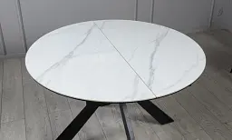 Стіл Prestol Асті розкладний 1100/1400х1100х750 білий - мініатюра 4