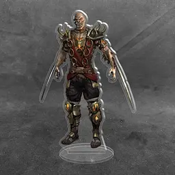 Акрилова колекційна фігурка Мортал комбат Mortal Kombat Барака 15 см - мініатюра 2